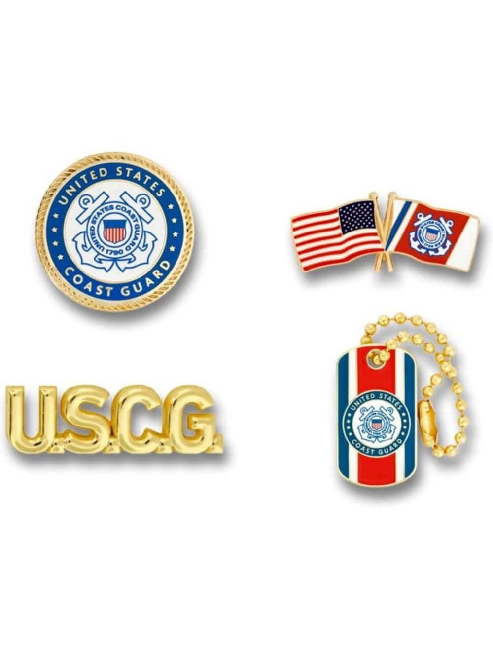U.S. Coast Guard Enamel Pin | Officially Licensed Military Collectible Accessory